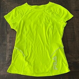 Fila Neon Yellow Short Sleeve Tee